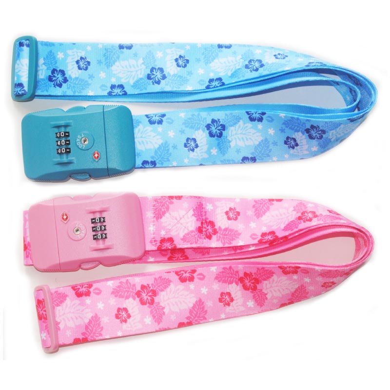 Sublimation Printing Suitcase Strap with TSA Combination Lock  - 副本