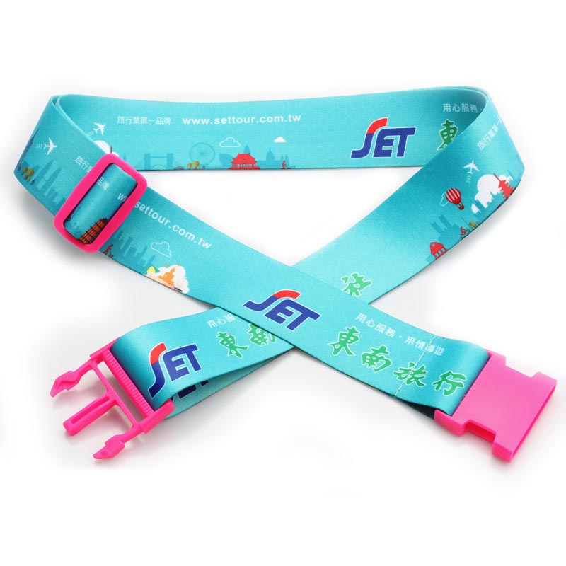 Travelling TSA Lockable Suitcase Strap with Sublimation Printing - 副本